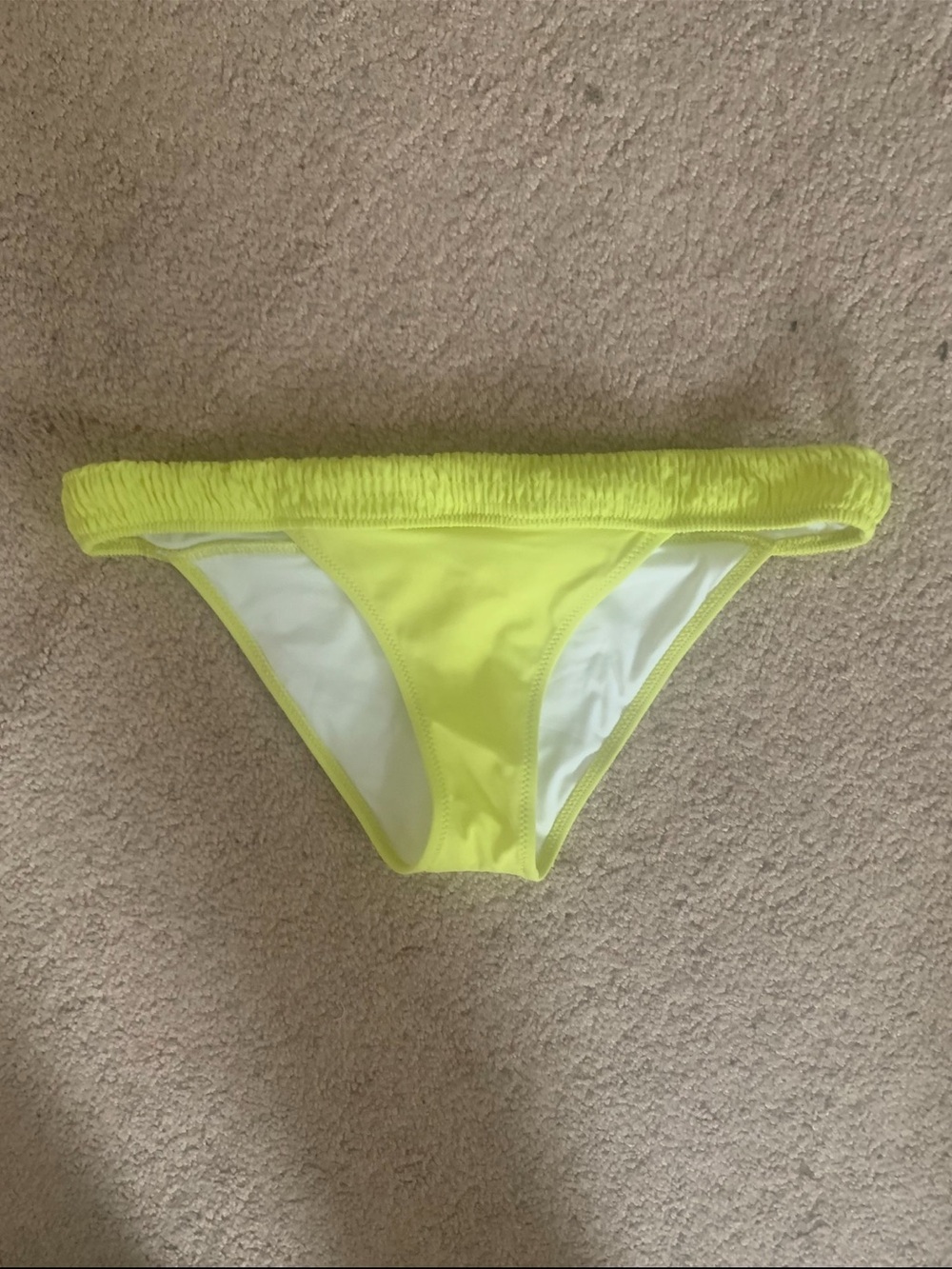 Victoria's Secret women’s ‎ Bright Yellow Bikini Bottoms size medium